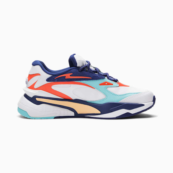 RS-Fast Courtside Sneakers JR, Puma White-Angel Blue-Elektro Blue, extralarge