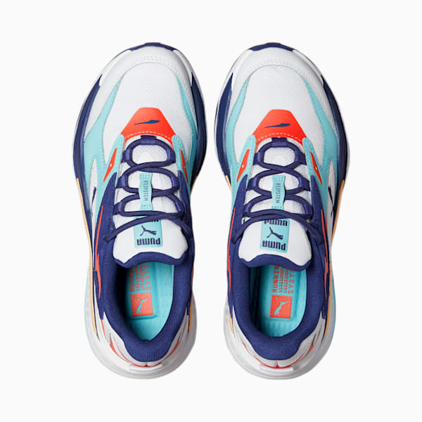 RS-Fast Courtside Sneakers JR, Puma White-Angel Blue-Elektro Blue, extralarge