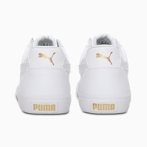 PUMA Dribble Men's Shoes, Puma White-Puma Team Gold, extralarge-IND