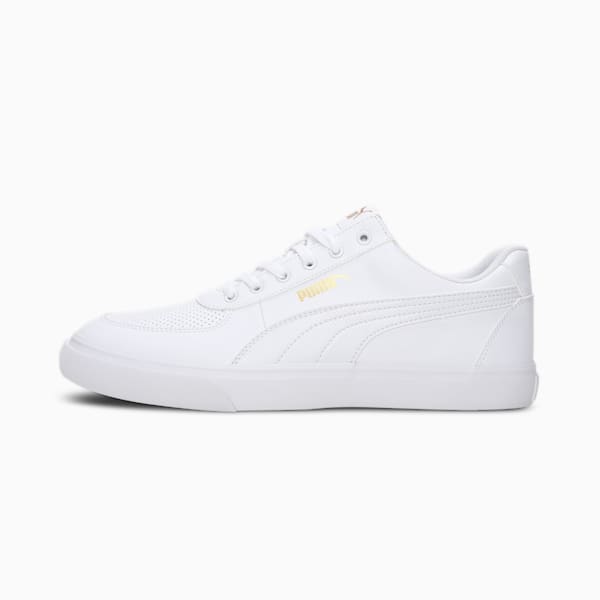 PUMA Dribble Men's Shoes, Puma White-Puma Team Gold, extralarge-IND