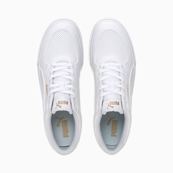 PUMA Dribble Men's Shoes, Puma White-Puma Team Gold, extralarge-IND