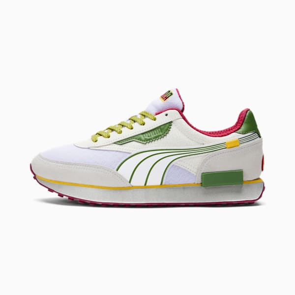 Future Rider Taqueria Sneakers, Puma White-Nimbus Cloud-Garden Green, extralarge