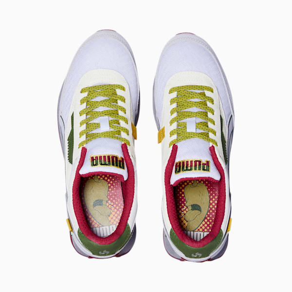 Future Rider Taqueria Sneakers, Puma White-Nimbus Cloud-Garden Green, extralarge