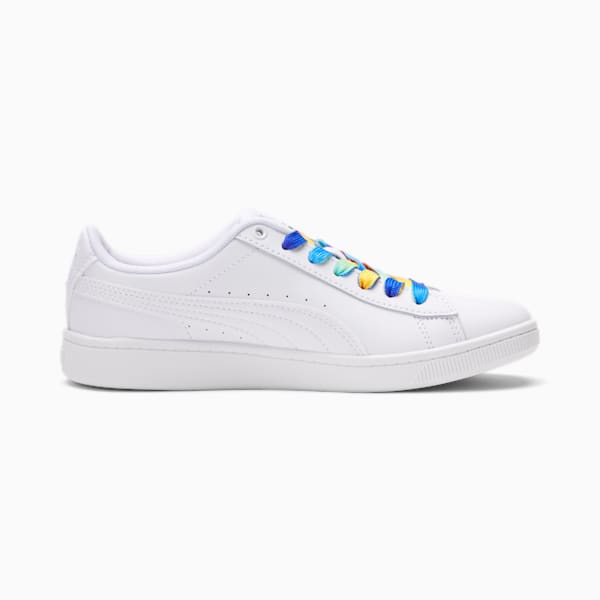 PUMA Vikky v2 Rainbow Sneakers JR, Puma White-Puma White-Silver, extralarge