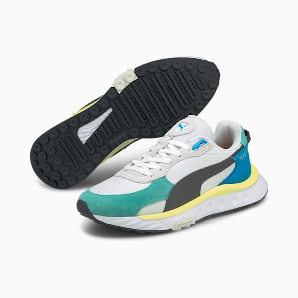 Wild Rider Rollin' Sneakers, Elektro Aqua-Puma White, extralarge-IND