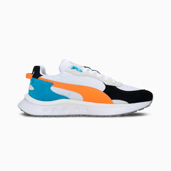 Wild Rider Rollin' Sneakers, Puma White-Orange Glow, extralarge-IND