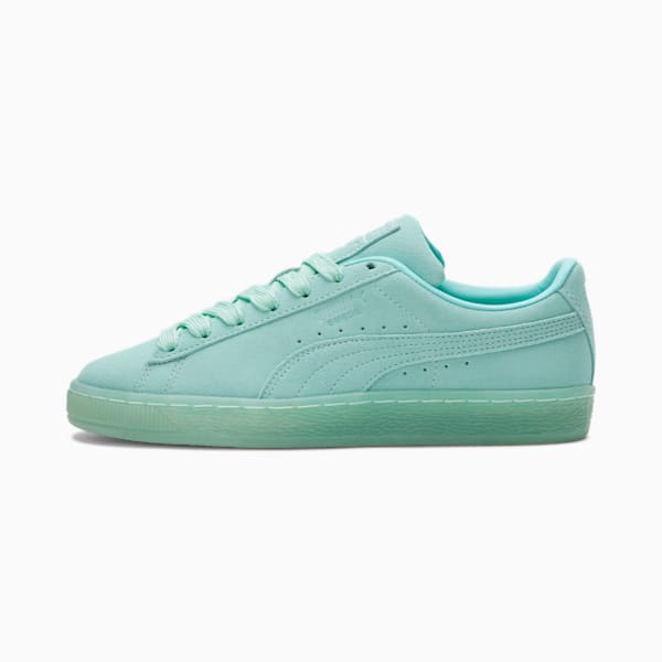 Suede Classic Mono Iced Women's Sneakers, ARUBA BLUE, extralarge