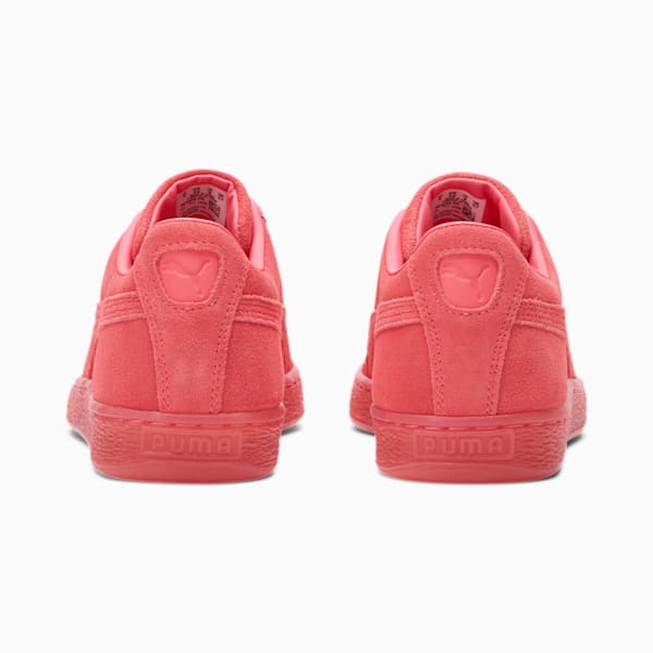 Suede Classic Mono Iced Women's Sneakers, Sun Kissed Coral, extralarge
