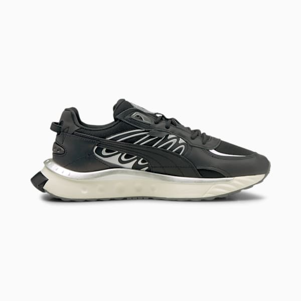 Wild Rider Techno Men's Sneakers, Puma Black-Puma Silver, extralarge