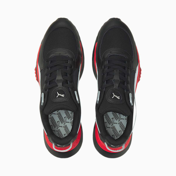 Wild Rider Route Unisex Sneakers, Puma Black-Poppy Red, extralarge-IND