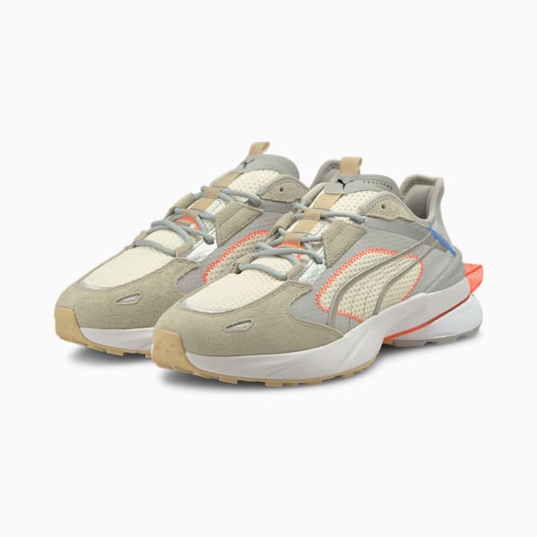 PUMA x PWRFRAME OP-1 Cyber Unisex Sneakers, High Rise-Vaporous Gray-Puma White, extralarge-IND