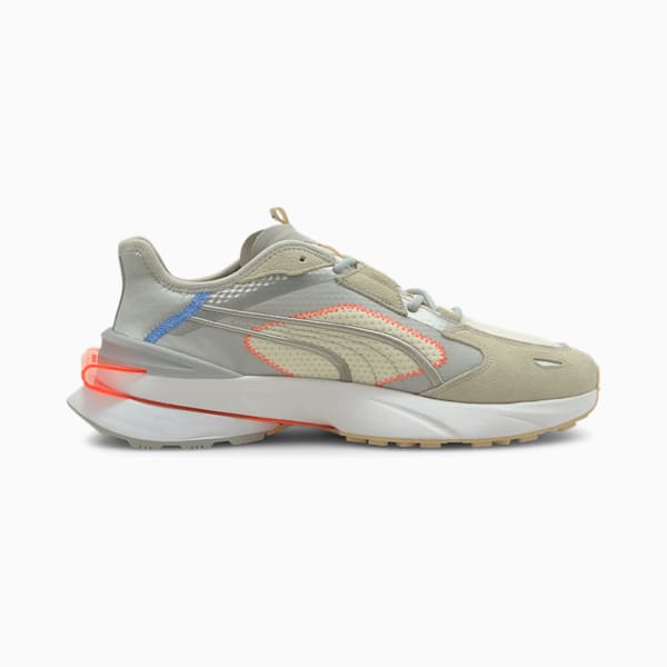 PUMA x PWRFRAME OP-1 Cyber Unisex Sneakers, High Rise-Vaporous Gray-Puma White, extralarge-IND