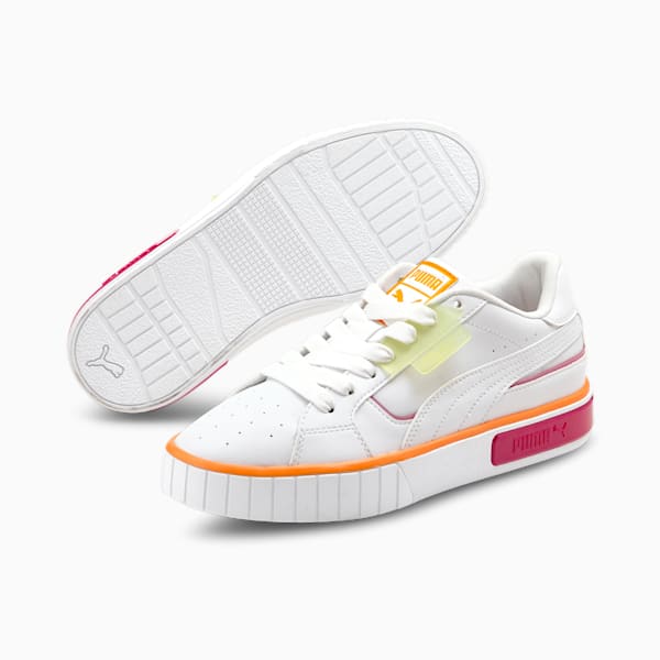 Cali Star City Lights Women's Sneakers, Puma White-Beetroot Purple-Orange Glow, extralarge