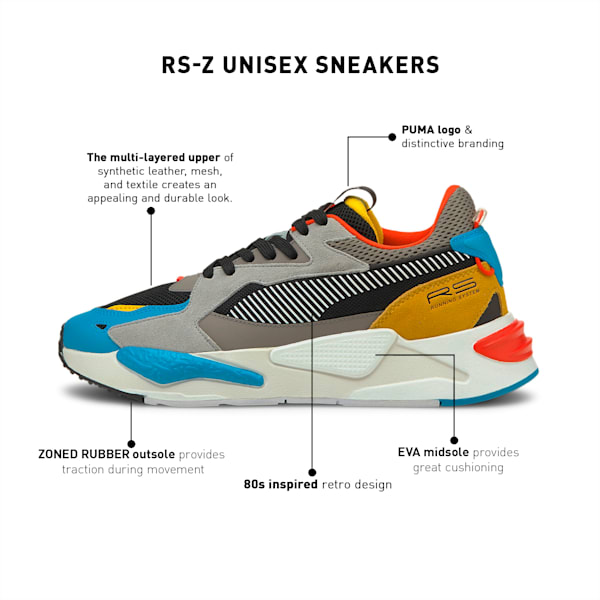 RS-Z Sneakers, Hawaiian Ocean-Puma Black, extralarge-IND