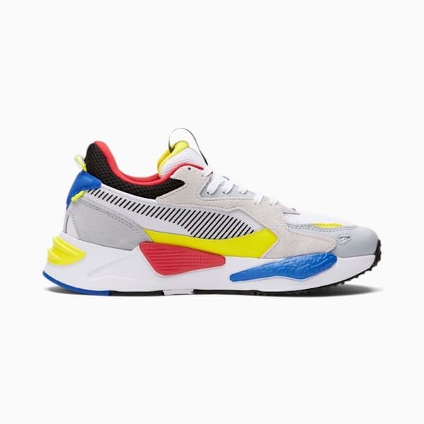 RS-Z Men's Sneakers, Puma White-Glacial Blue-Nrgy Yellow, extralarge