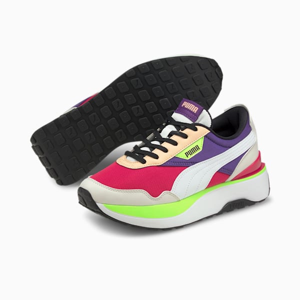 Cruise Rider Flair Women's Sneakers, Beetroot Purple-Prism Violet, extralarge-IND