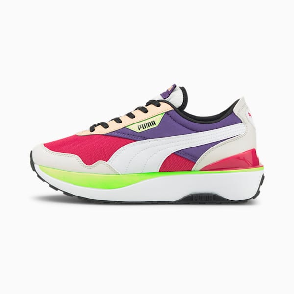 Cruise Rider Flair Women's Sneakers, Beetroot Purple-Prism Violet, extralarge-IND
