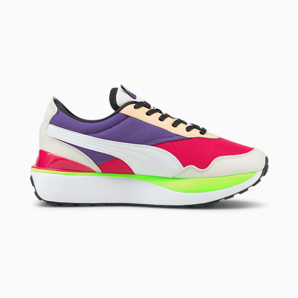 Cruise Rider Flair Women's Sneakers, Beetroot Purple-Prism Violet, extralarge-IND