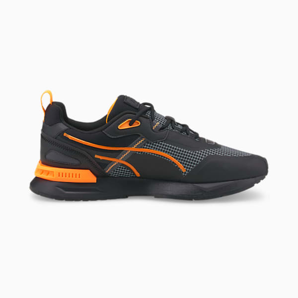Mirage Tech Ripstop Unisex Sneakers, Puma Black-Orange Glow, extralarge-IND