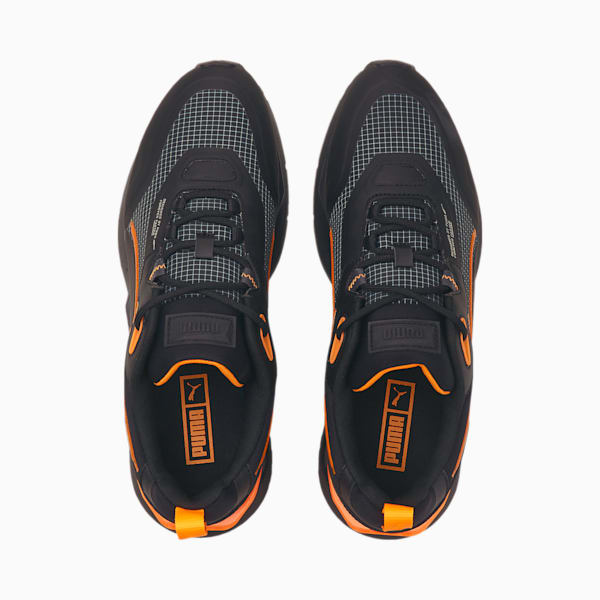 Mirage Tech Ripstop Unisex Sneakers, Puma Black-Orange Glow, extralarge-IND