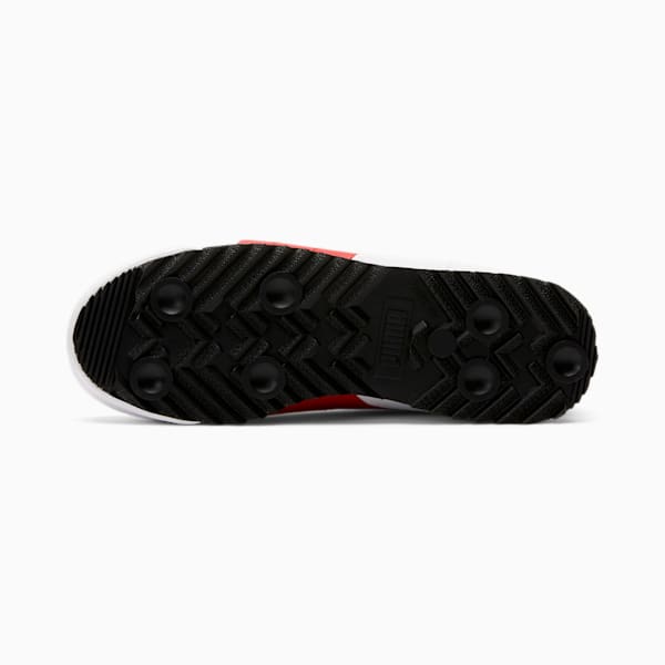Roma Game Sneakers JR, Puma White-High Risk Red-Puma Black, extralarge
