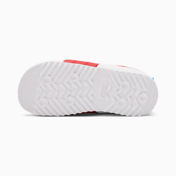 Roma Game Toddler Shoes, Puma White-High Risk Red-Puma Black, extralarge