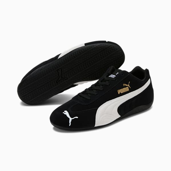 Speedcat LS Women's Driving Shoes, Puma Black-Puma White, extralarge