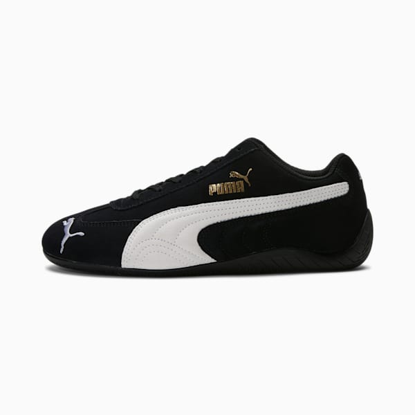 Zapatos para conducción Speedcat LS para mujer, Puma Black-Puma White, extragrande