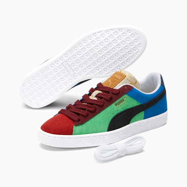 Suede Classix Men's Sneakers, Hg Rk Rd-Hny Mt-Kl Grn-Pm Rl, extralarge