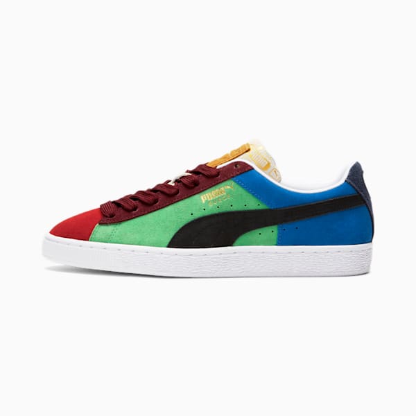 Suede Classix Men's Sneakers, Hg Rk Rd-Hny Mt-Kl Grn-Pm Rl, extralarge