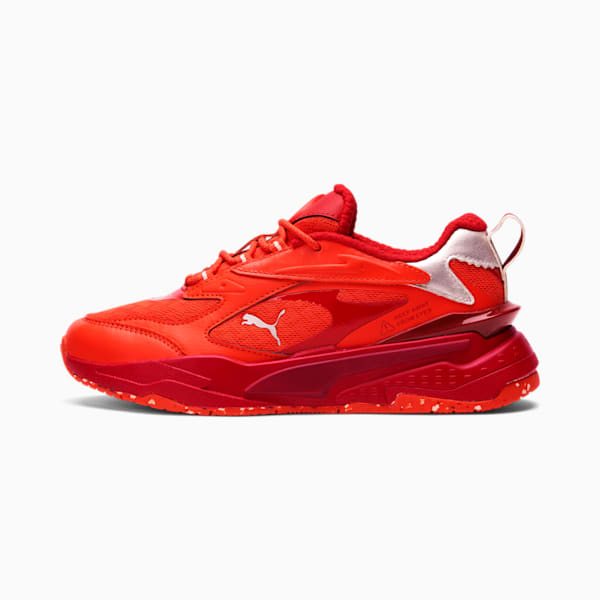 Puma RS-X Water Fight Sneakers Big Kids, Cherry Tomato Orange, 5