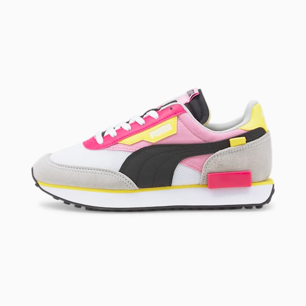 Future Rider Splash Youth Sneakers, Puma White-PRISM PINK, extralarge-IND