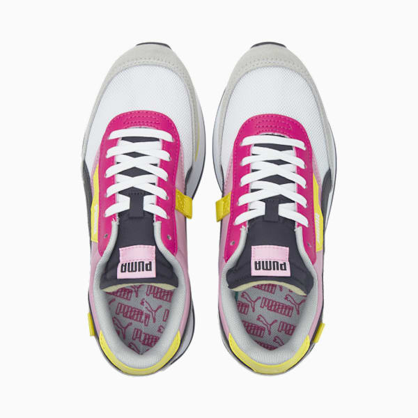 Future Rider Splash Youth Trainers, Puma White-PRISM PINK, extralarge