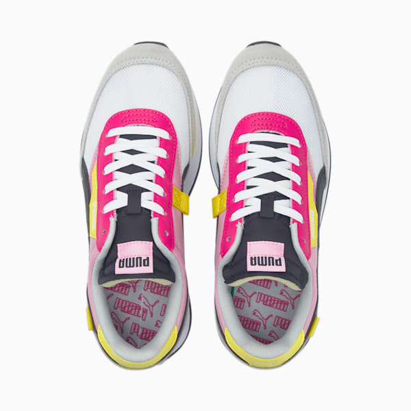 Future Rider Splash Youth Sneakers, Puma White-PRISM PINK, extralarge-IND