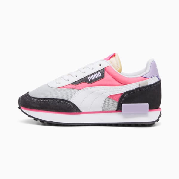 Future Rider Splash Youth Sneakers, Ash Gray-Strawberry Burst, extralarge-IND