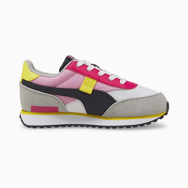 Future Rider Splash Kids' Trainers, Puma White-PRISM PINK, extralarge