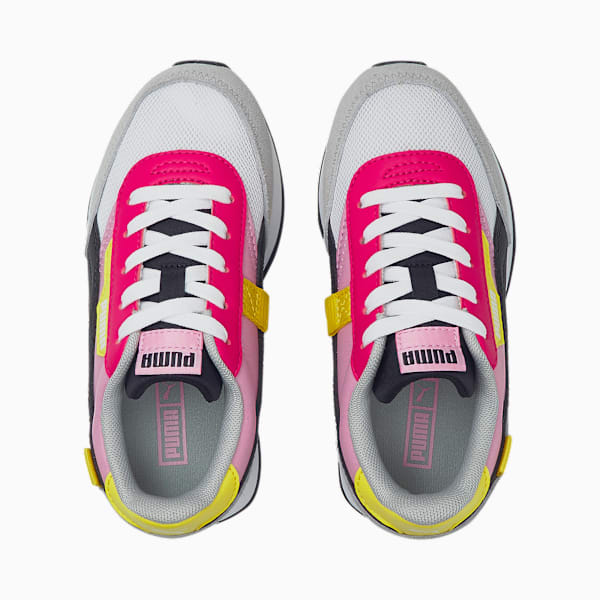 Future Rider Splash Kids' Trainers, Puma White-PRISM PINK, extralarge