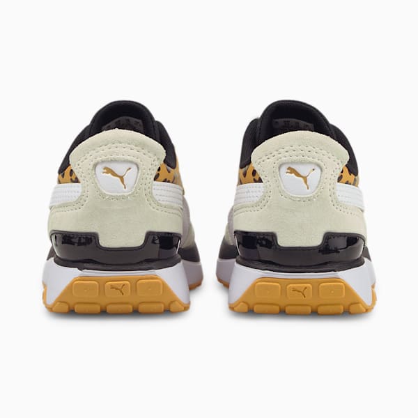 Cruise Rider Roar Girl's Sneaker, Puma White-Mineral Yellow, extralarge-IND