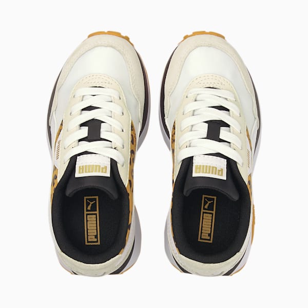 Cruise Rider Roar Girl's Sneaker, Puma White-Mineral Yellow, extralarge-IND