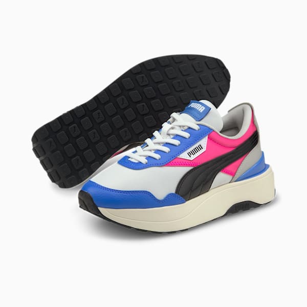 Cruise Rider Silky Sneakers Big Kids, Puma White-Bluemazing, extralarge