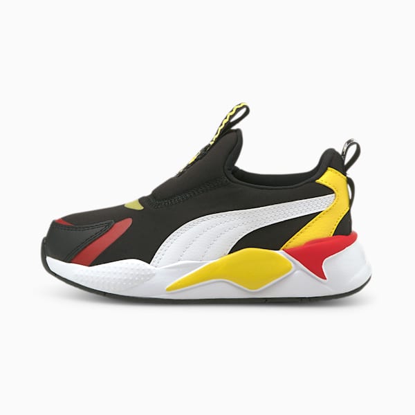 PUMA x PEANUTS RS X Slip-On Kid's Sneakers, Puma Black-Puma White, extralarge-IND