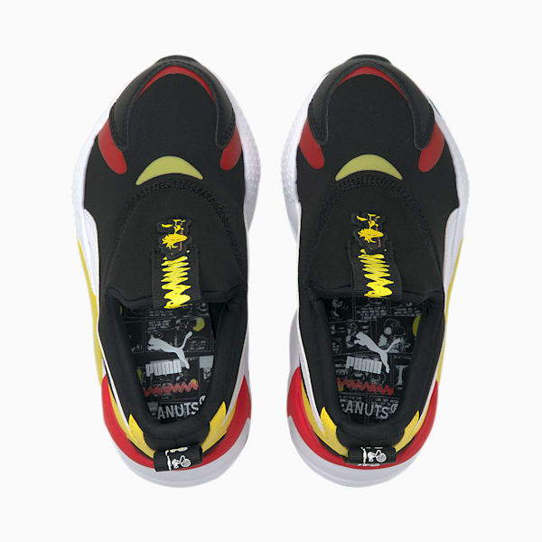 PUMA x PEANUTS RS X Slip-On Kid's Sneakers, Puma Black-Puma White, extralarge-IND