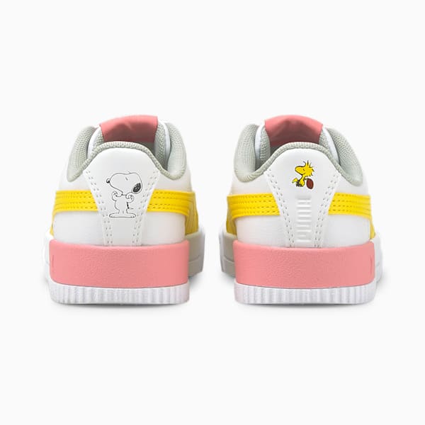 PUMA x PEANUTS Carina Little Kids' Sneakers, Puma White-Maize, extralarge