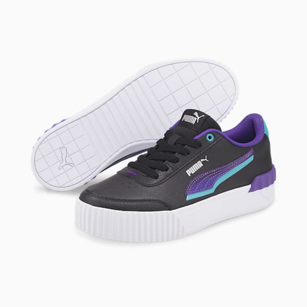 Carina Lift Shadow Women's Sneakers, Puma Black-Prism Violet-Porcelain, extralarge