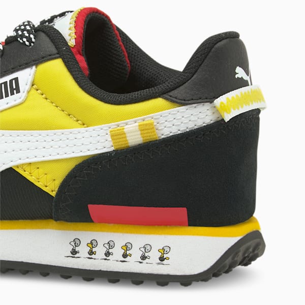 PUMA x PEANUTS Future Rider Kid's Sneakers, Puma Black-Maize, extralarge-IND