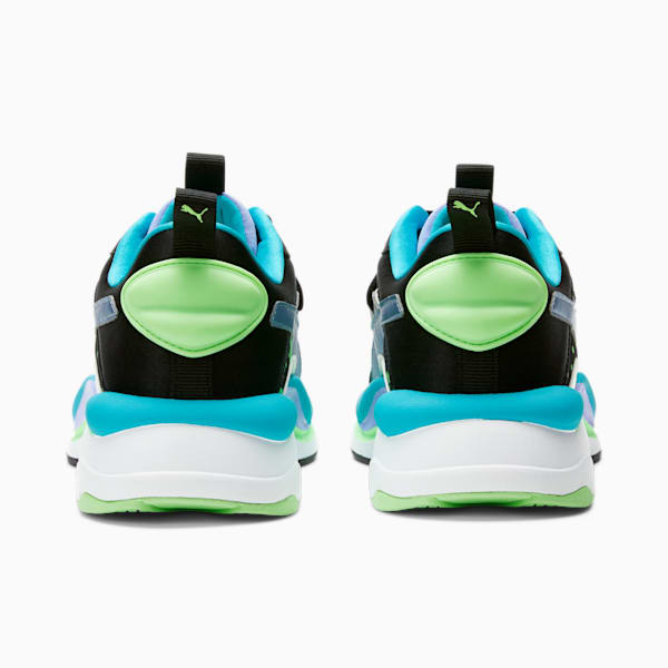 RS-Curve GID Women's Sneakers, Black-Silver-Elektro Green, extralarge
