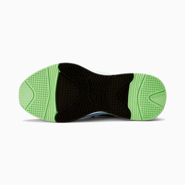 RS-Curve GID Women's Sneakers, Black-Silver-Elektro Green, extralarge