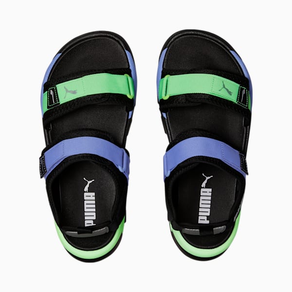 RS-Sandal GID Women's Sandals, Puma Black-Elektro Purple-Elektro Green, extralarge