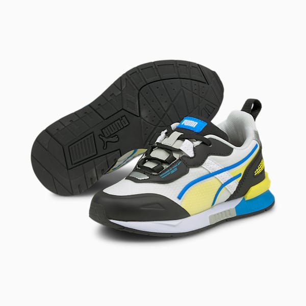 Mirage Tech Little Kids' Shoes, Puma White-Puma Black, extralarge