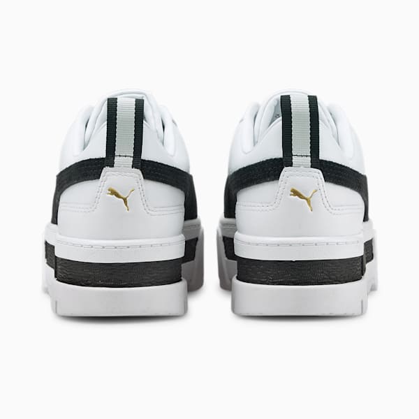 ウィメンズ メイズ レザー ウィメンズ スニーカー, Puma White-Puma Black, extralarge-JPN